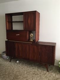 1960s Modern Walnut Credenza