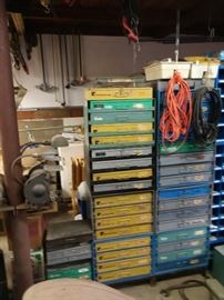 Nuts bolts fuses clips and more 4 boxes in stack 50 and up for four slide outboxes