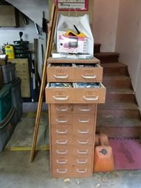 Thousands of nuts and bolts in this chest