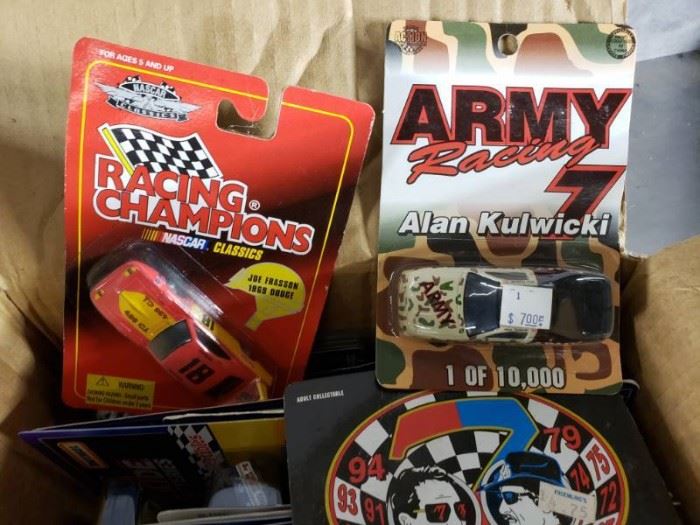 Box Of Assorted Brands Of Cars