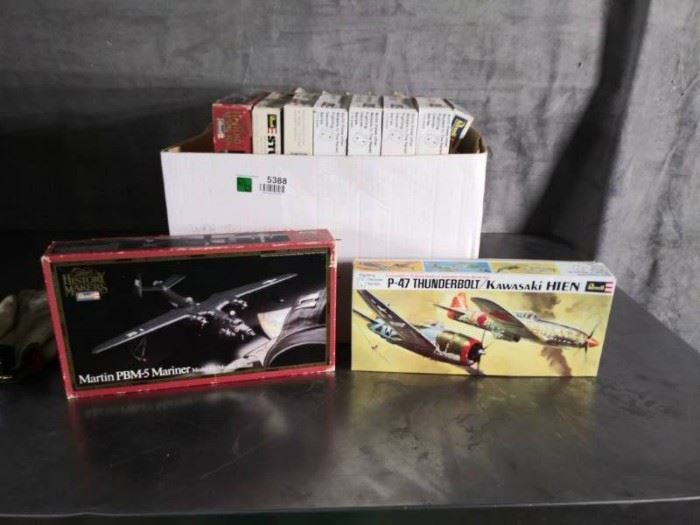 Box Of Model Air Planes Not Put Together