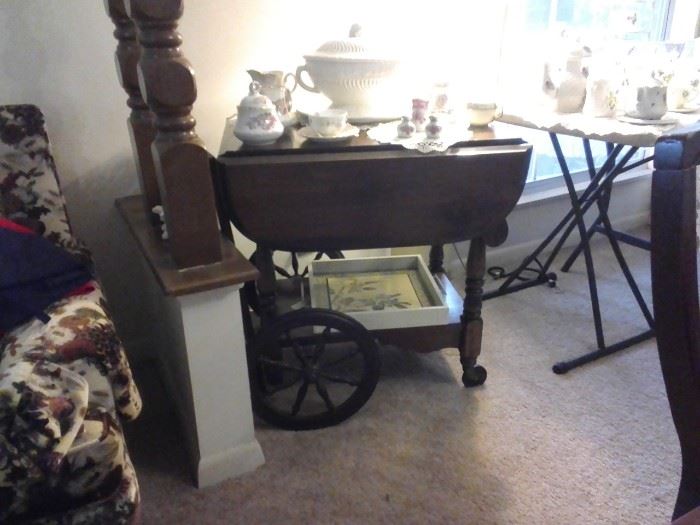 Early American tea cart