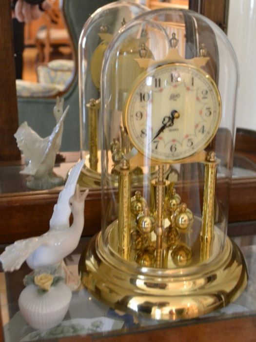 Lladro goose and Schatz anniversary clock