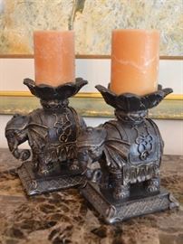 Elephant candlestands