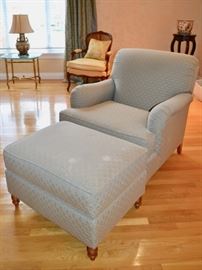 Weiman club chair and ottoman