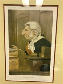One of four Vanity Fair Barrister Cartoon Litho., Vincent Brooks Day & Son