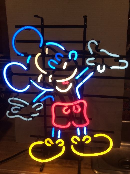 Mickey Mouse neon