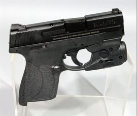 M&P 9 Shield, 9mm Semi Automatic Pistol, SN# JAY3114 With Stream Gun Lite And Laser Sights Original Box And 2 Magazines