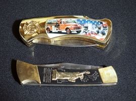 Commemorative Folding Knives, Qty 2