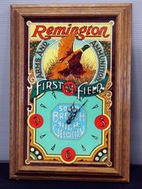 Remington First in the Field Commemorative Hanging Wall Clock