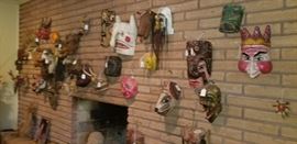 vintage Mexican and African masks now starting at 60% off!