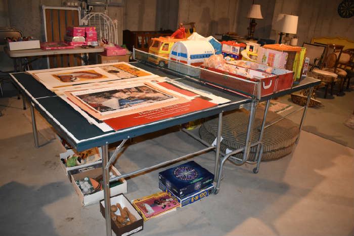 PING PONG TABLE NOT FOR SALE-ONLY ITEMS ON TOP
