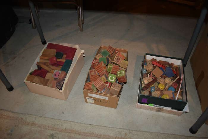 OLD WOODEN TOYS