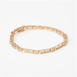 5: 14K CHANNEL SET 1CTW DIAMOND BRACELET