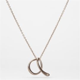 14: TIFFANY & CO. PALOMA PICASSO STERLING NECKLACE ALPHABET A.