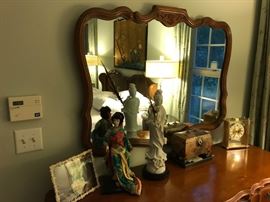 Wood Framed Mirror $ 60.00