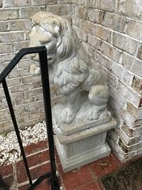 Lion Concrete Statue with Stand $ 94.00