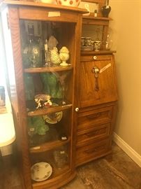 Lovely antique desk with display