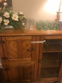 Another nice oak piece with leaded glass