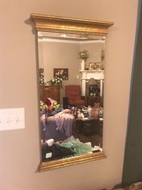 Mirror in living area