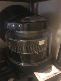 hallway - lots of kitchen small appliances & miscellaneous items - NuWave oven