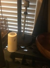 hallway - lots of kitchen small appliances & miscellaneous items