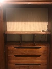 Master Bedroom Armoire - has drawers at bottom and has been used as TV cabinet, entertainment area at top