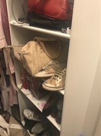 Master BR closet - sizes range XL-2X; shoes are sizes 9-10