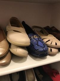 Master BR closet - sizes range XL-2X; shoes are sizes 9-10