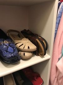 Master BR closet - sizes range XL-2X; shoes are sizes 9-10