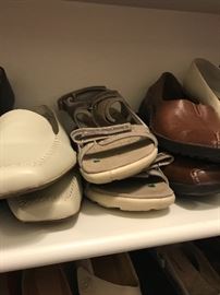 Master BR closet - sizes range XL-2X; shoes are sizes 9-10