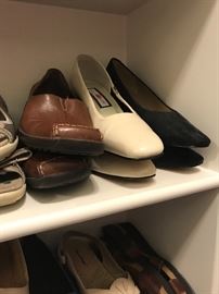 Master BR closet - sizes range XL-2X; shoes are sizes 9-10