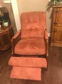 Rocker in recliner position