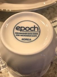 Epoch dinnerware description