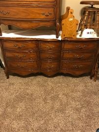 Vintage dresser - mirror is in opposite side of the room on the wall.