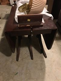 Garage - drop leaf table with extra leaf