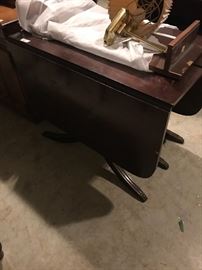 Garage - drop leaf table with extra leaf
