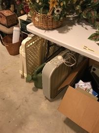 Garage - Box fan and dog gates