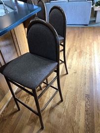 Custom Made Wood Framed Bar Stools