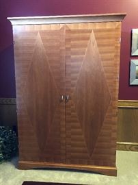 SLIGH Natural Cherry  Wood Office Armoire