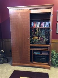 SLIGH Natural Cherry  Wood Office Armoire