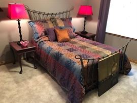 Double Size Scrolled Iron Bed