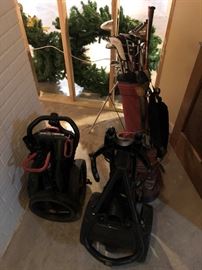 Golf Clubs and Caddys