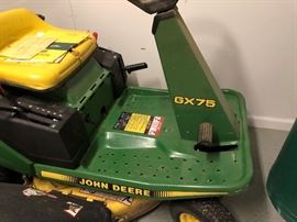 John Deer Riding Lawn Mower with Bagger/Hopper