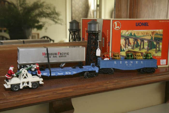 MOST TRAINS IN ORIGINAL BOXES.  OLDER MAN'S COLLECTION USED AT CHRISTMAS TIME
