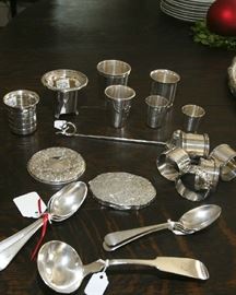 STERLING SILVER EXCEPT LADLE (COIN)