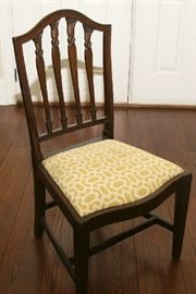 6 HANDMADE SIDE CHAIRS SOLD WITH OR WITHOUT HOSTESS CHAIRS, BY A.H. PARKER, LTD.