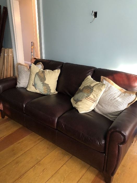 Leather sofa. $600