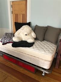 Pottery barn twin bed with pullout drawers beneath.  $150