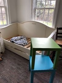 Adorable white Day bed with trundle.  $425